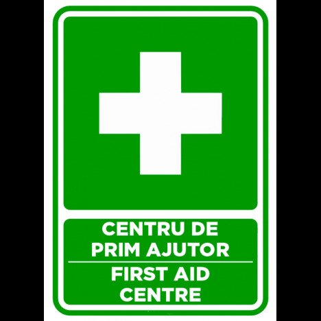 Semn centru de prim ajutor first aid centre